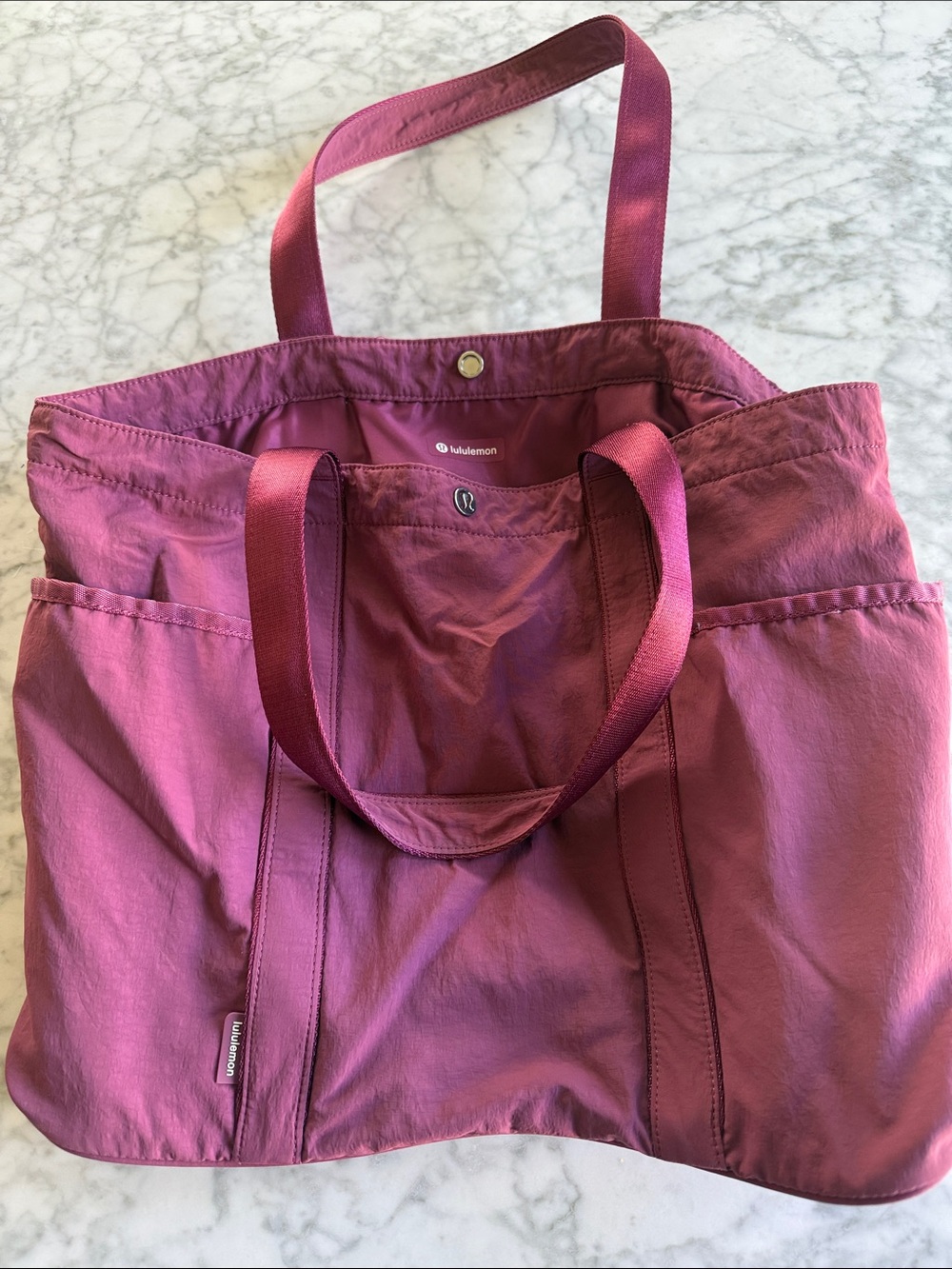 Lululemon Athletica Magenta Tote